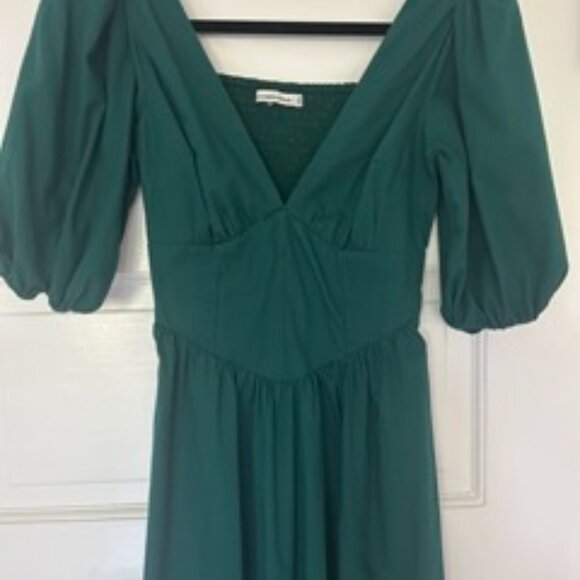 Puff Sleeve Corset Midi Dress - Picture 2 of 2